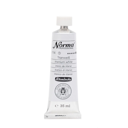 Norma oil paint 35 ml, titanium white (g.p. 1L=225,42€)